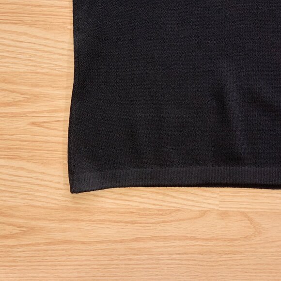 St John Basics Women's Wool Blend Black Knit Vest, Size P, Made in USA - Picture 3 of 9